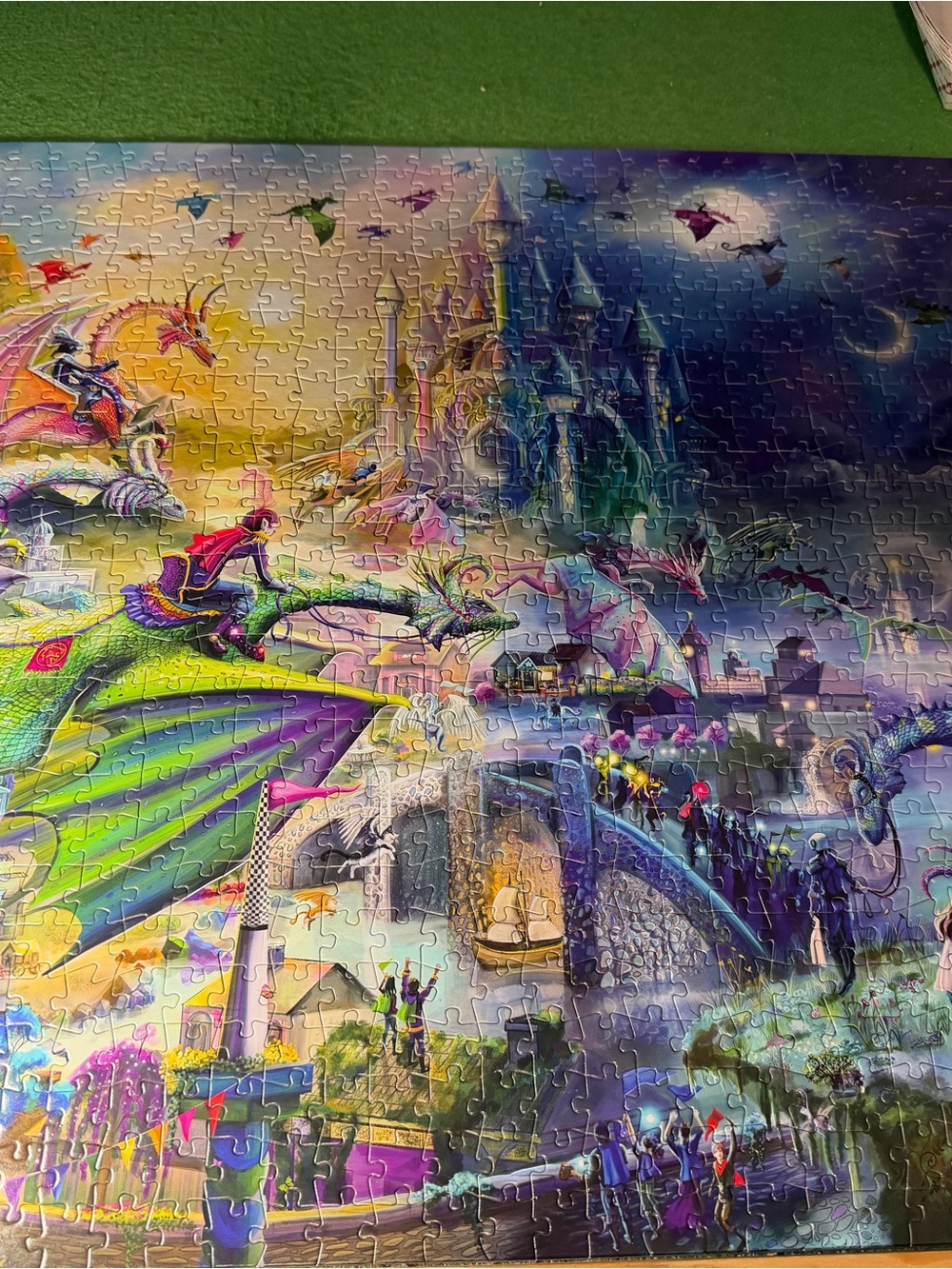 Fantasy Dragon Castle 1000 piece puzzle.